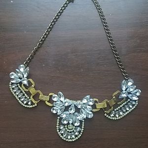 Rustic plated necklace.